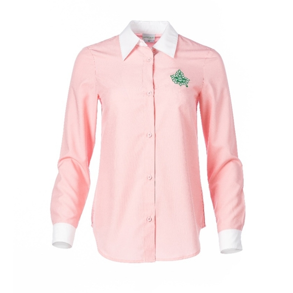 AKA Alpha kappa alpha Oxford and canvas wristlet - Picture 2 of 7